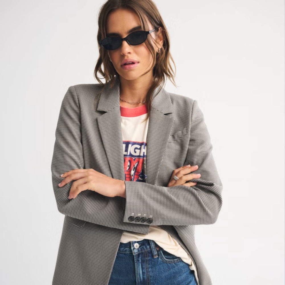 Abercrombie herringbone blazer